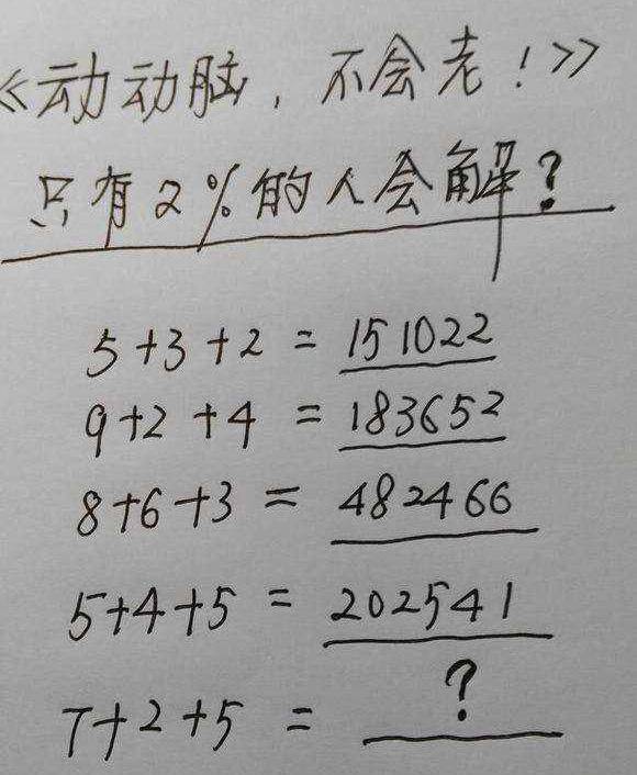 动动脑不会老,答案是多少呢? 返回搜             责任编辑