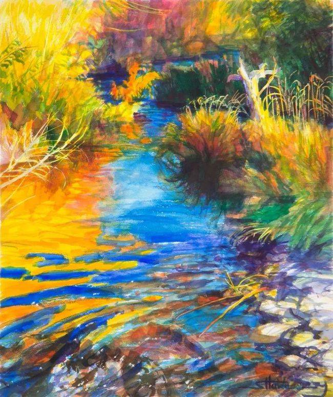 史蒂夫·亨德森的油画作品以光线，生命和色彩为主旋律，好看极了！ 