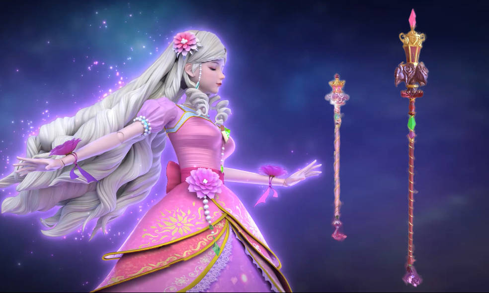 虽然造型上和冰公主有点相似,但是依然热度不减,这个新仙子的魔法宝杖