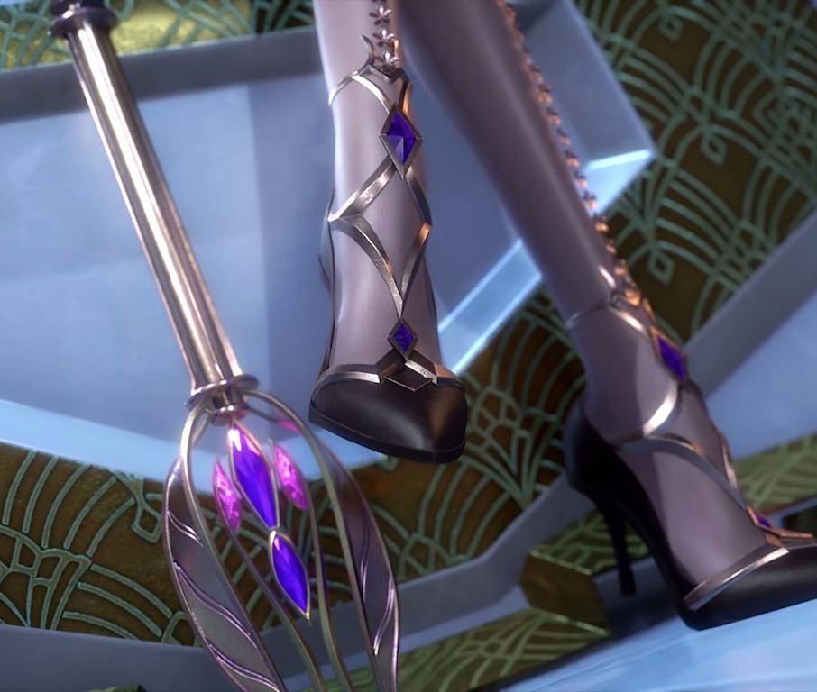 原创六位3d国漫女神的高跟鞋,小舞和余靖秋好高贵,宁荣荣穿学生皮鞋
