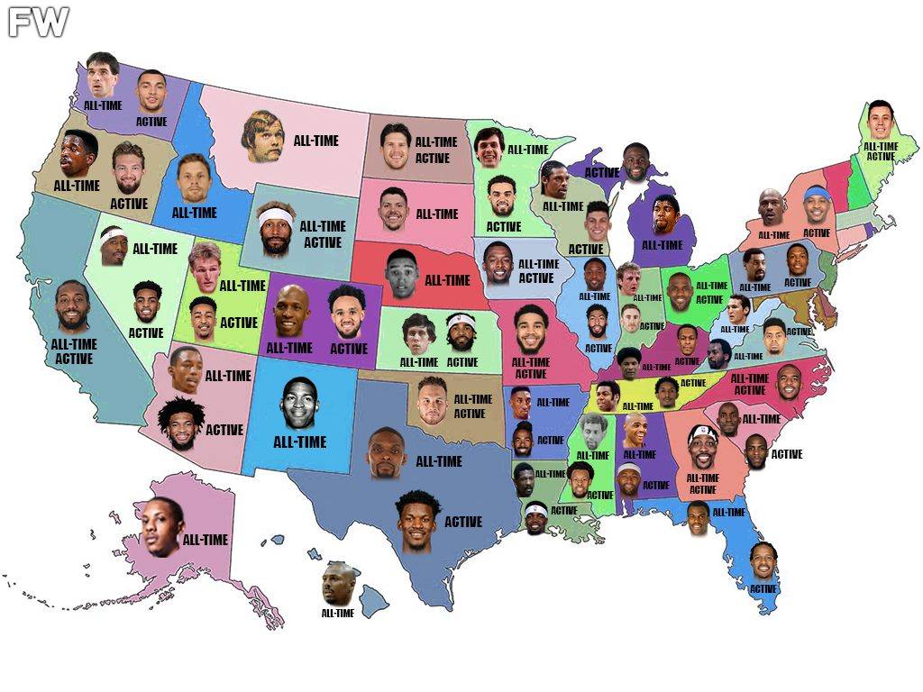 美国各州出生的最佳篮球运动员,哪个州才是最能盛产天才的地方?