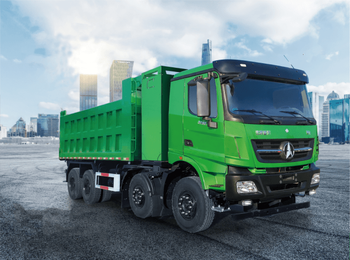 北奔重卡31吨电动自卸车获2021年度值得用户信赖零排放电动自卸运输