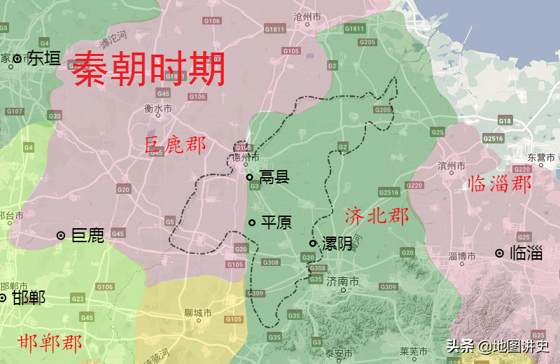 原创德州市行政区划史,平原为现存首县,传统辖区仅中部