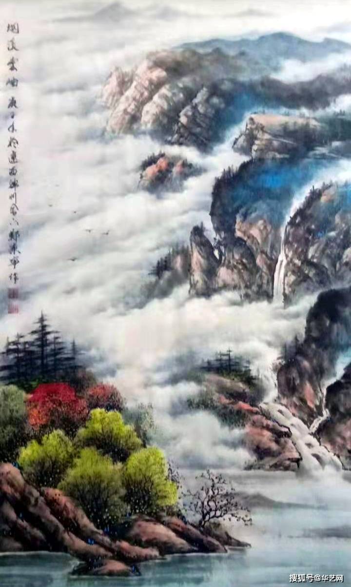 画家郑东宁山水画作品欣赏