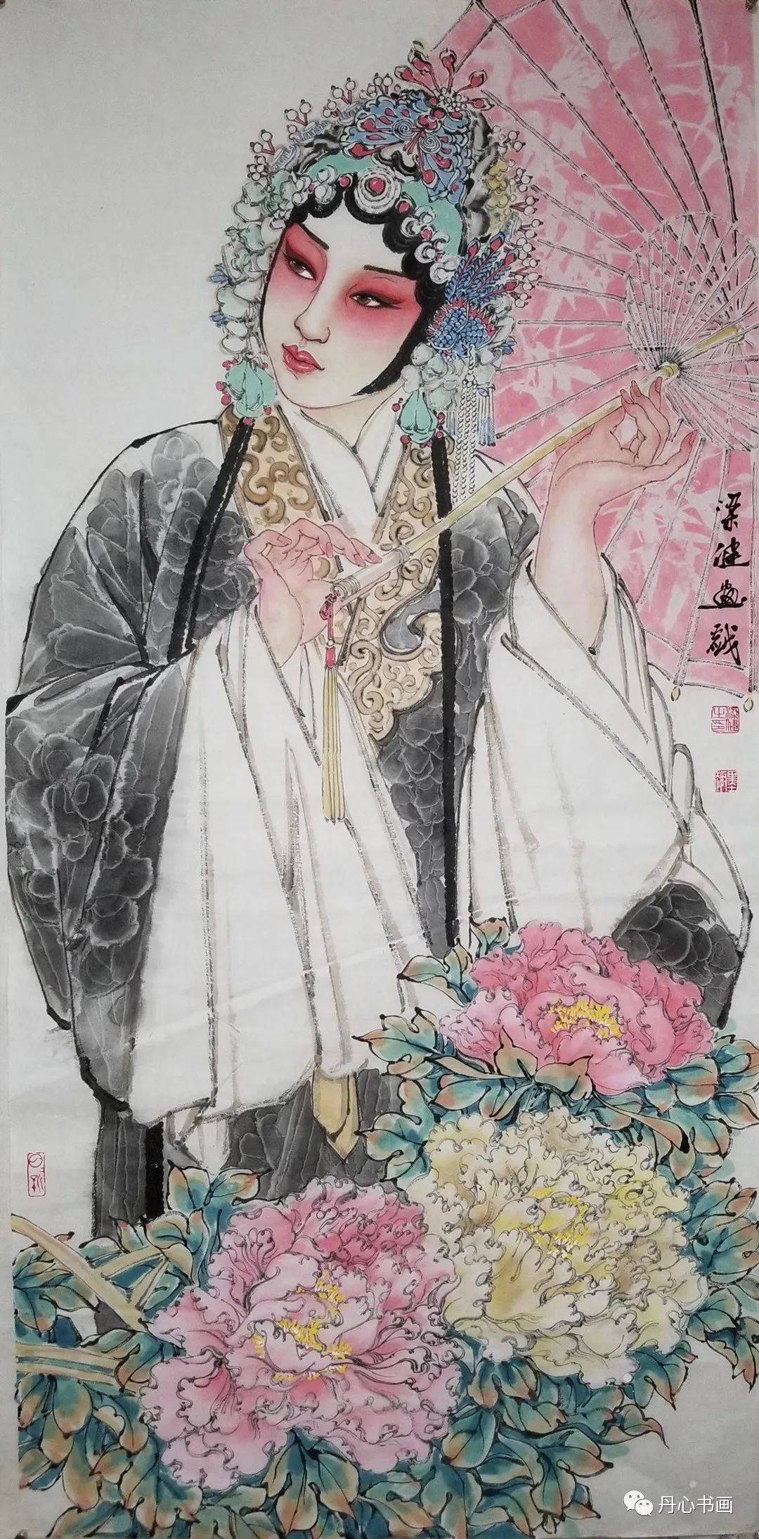 国粹情怀,芳泽墨采|戏剧人物画家梁健