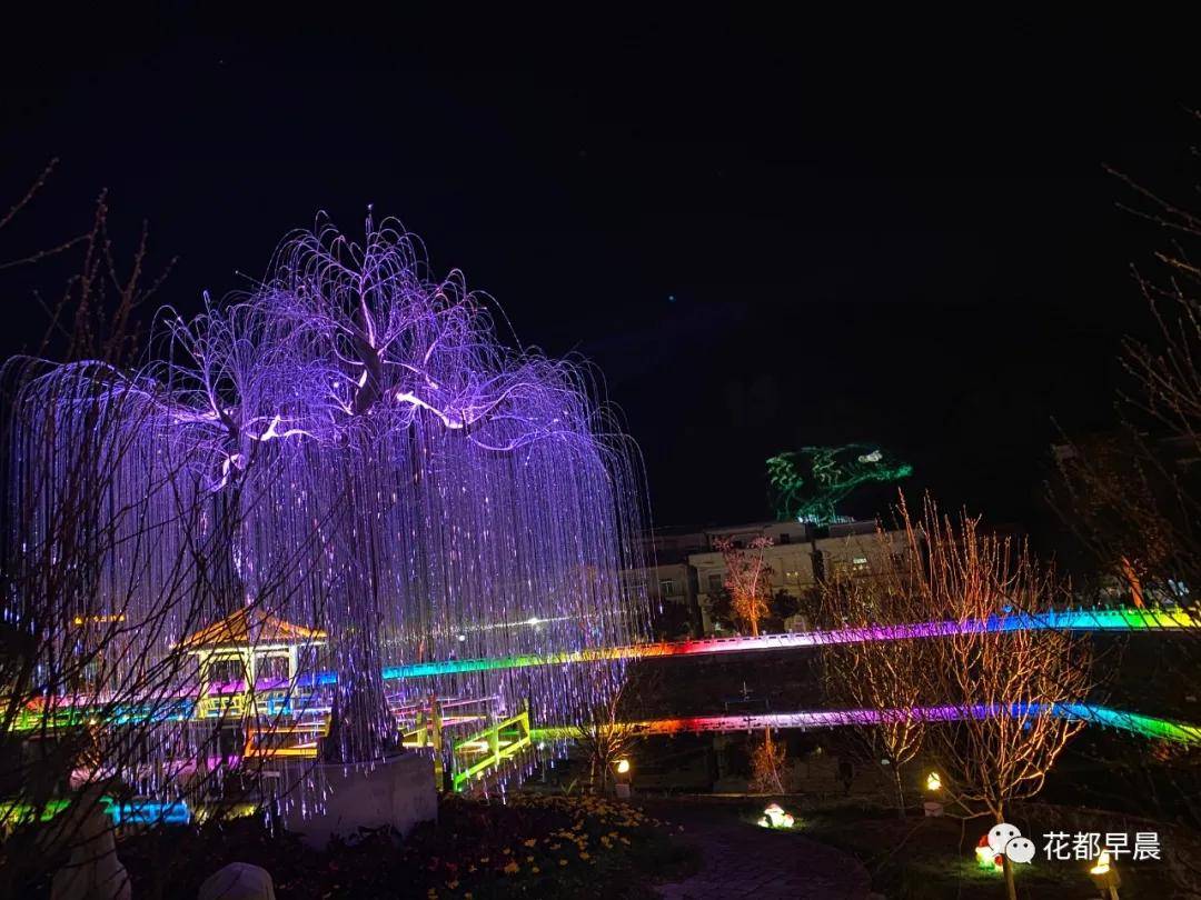 花都首个360°全息沉浸式灯光,开启红山村神秘梦幻的科技新空间!