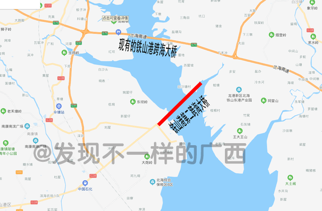 北海今年将争取开工建设铁山港第二座跨海大桥,连通龙港新区