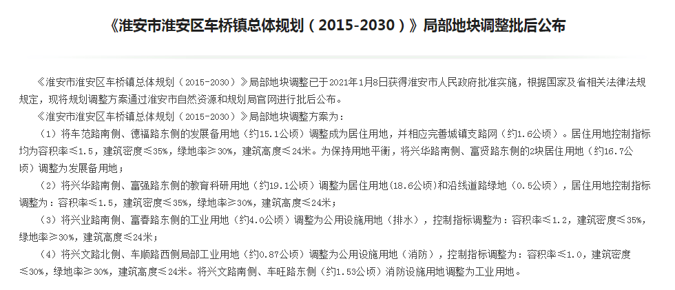 淮安区将迎来大发展,官方公布这两个地方又有新规划了!