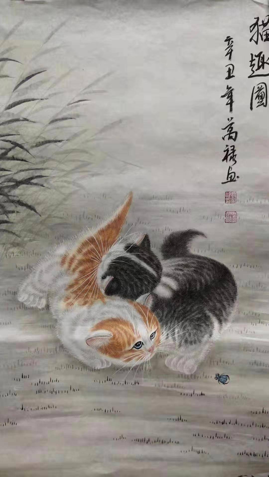 原创当代知名画家郭万禄一个被称为画猫高手的人