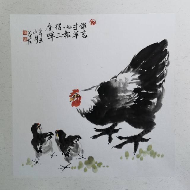 清风胜麝檀蔡茂友辛丑年水墨花鸟画作品欣赏