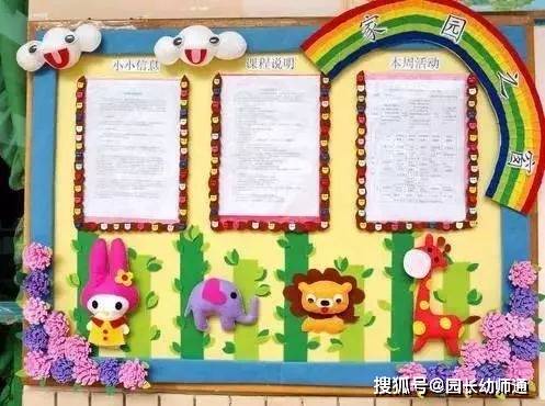 幼儿园开学家园布置,幼师们点击收藏!