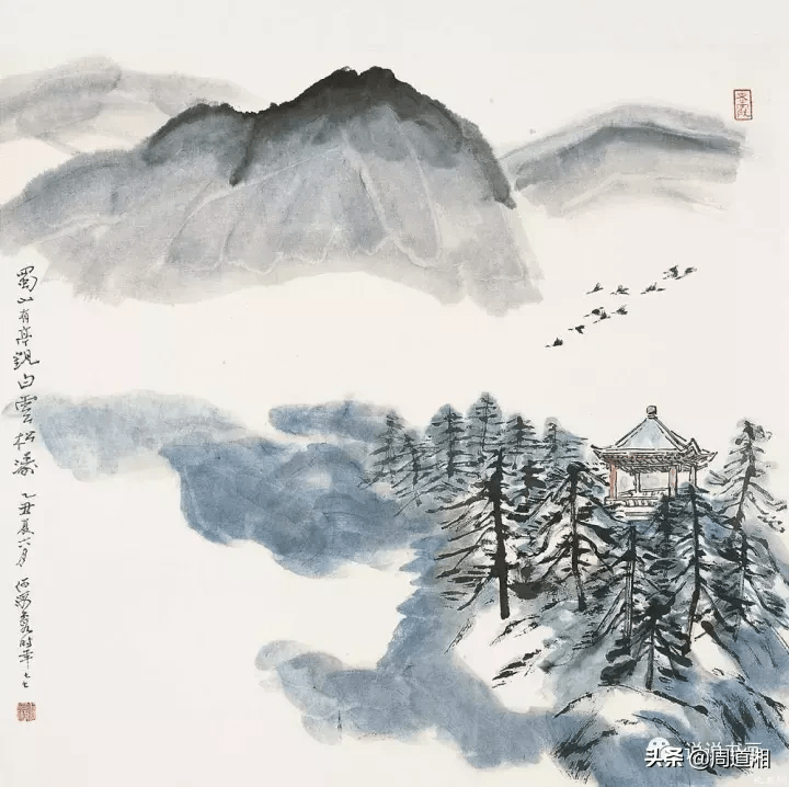 何海霞山水