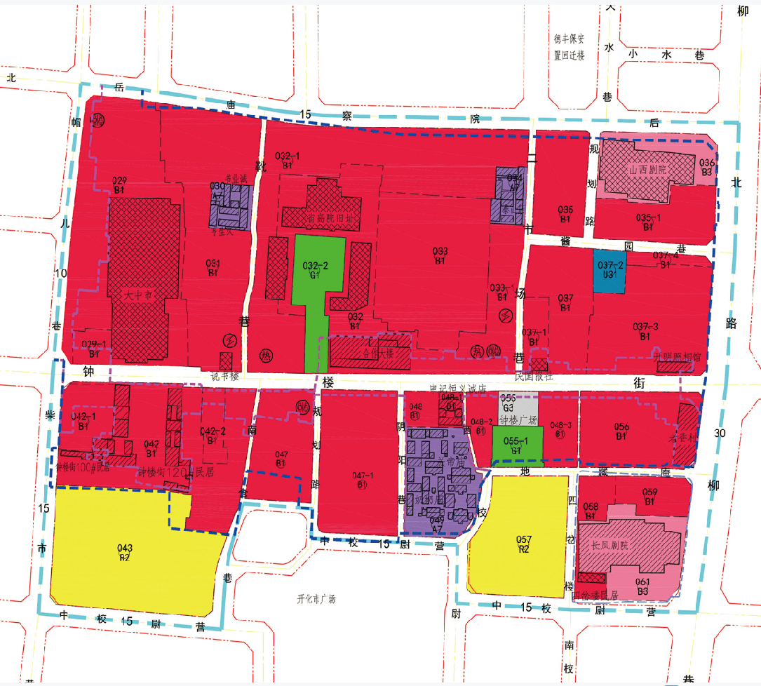 太原钟楼街古商业文化街控规方案修改公示,商业用地面积有所增加_规划