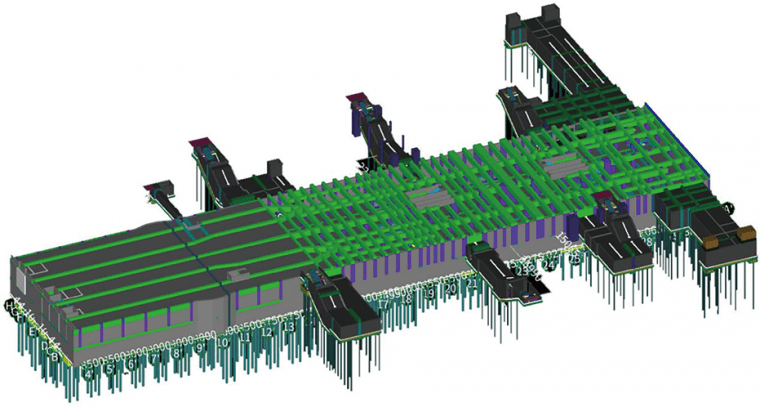 地铁车站三维算量模型