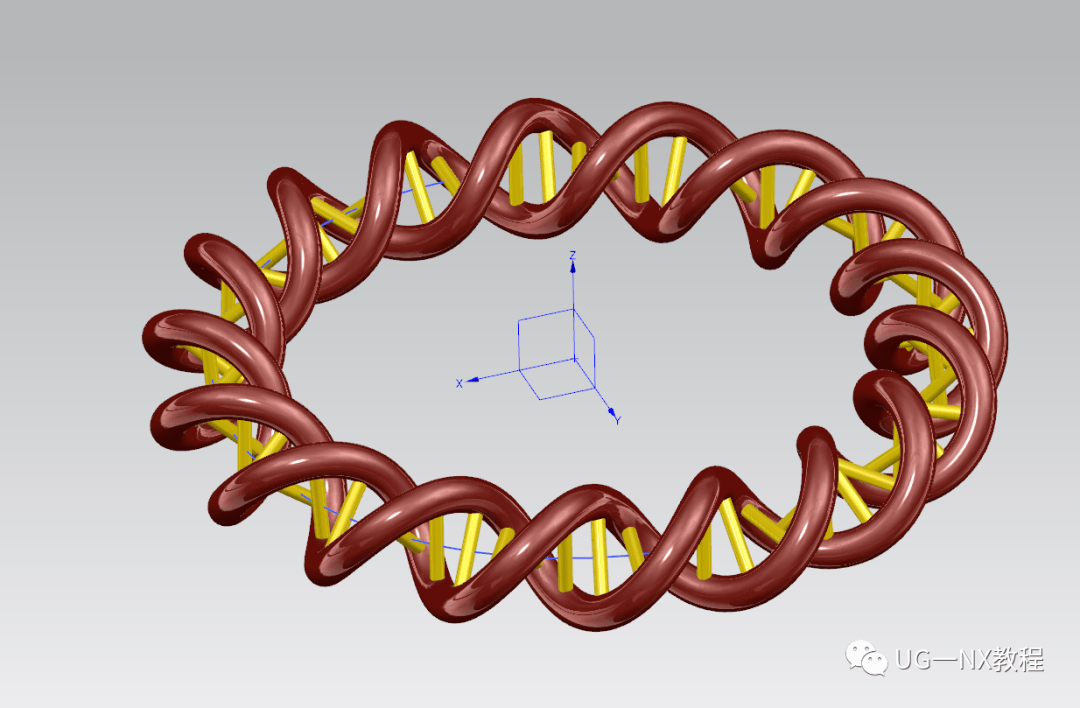 ug产品设计之用ug软件绘制dna双链模型两种方法一看就会