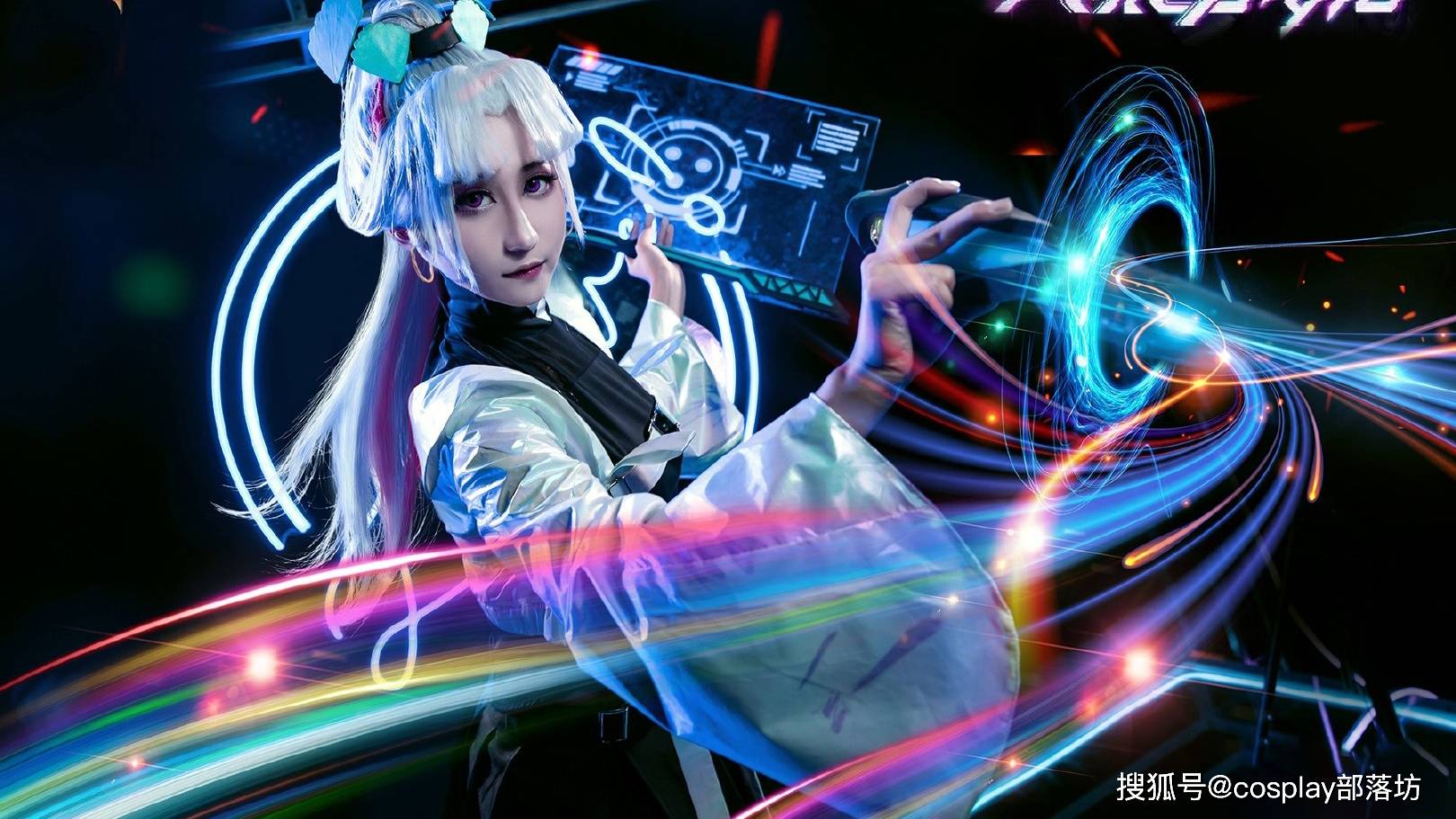 cos:王者荣耀上官婉儿kpl限定皮肤天狼绘梦者cos正片