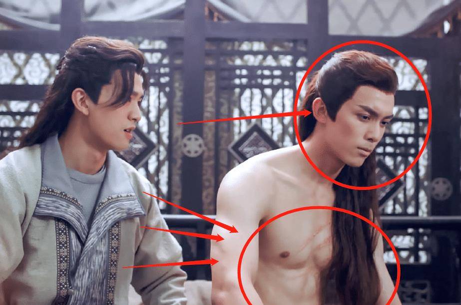 吴磊为贴合角色增肌,以为他的腹肌够绝,背肌线条才忍不住心动了