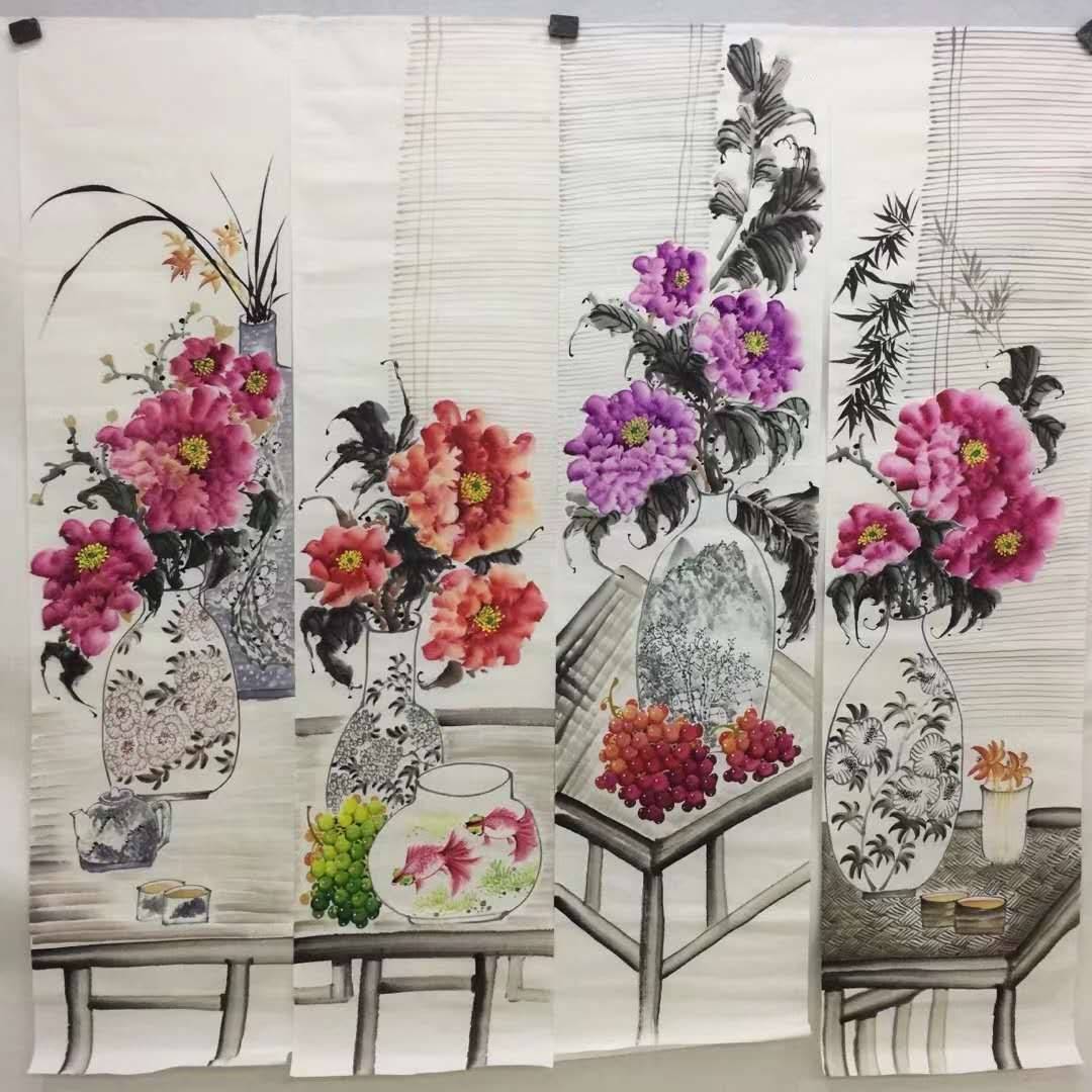 画牡丹的画家有很多,当代也不乏擅长画牡丹的画家,接下来我们 就来
