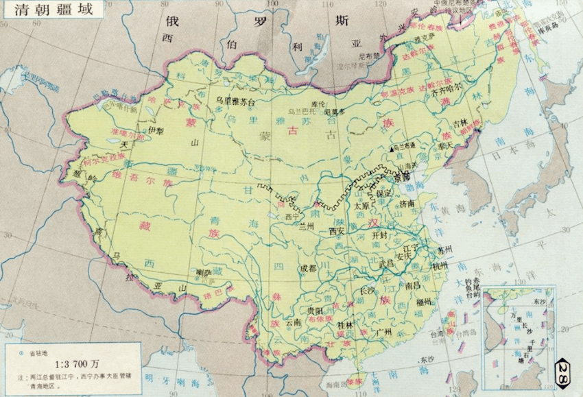 现今中国地图的结构,其实就是自汉朝开始成形的.