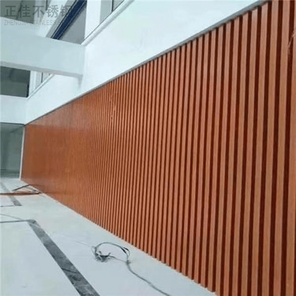 木纹不锈钢方管装饰效果图