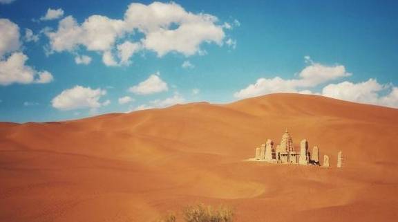 中国西部:两个同名同姓的库木塔格沙漠,一片没有生命的荒凉世界