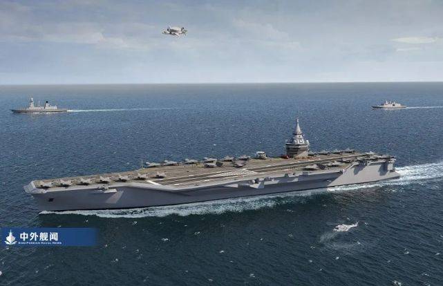堪堪迈入"超级航母"的阵营,法国计划不包括舰载机将为pang投入约60亿