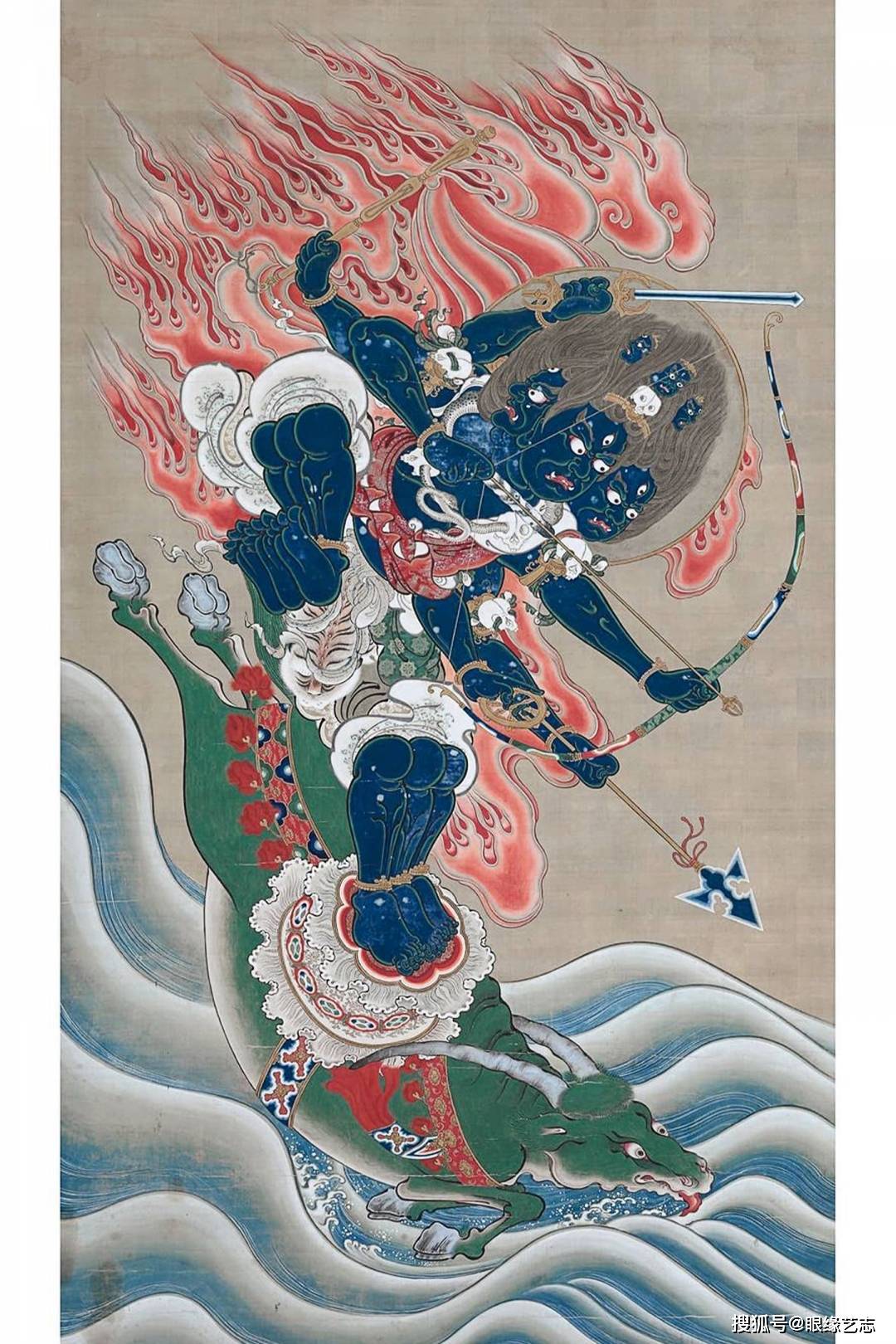 日本传统绘画精赏:战魔,不动,降阎,智慧_神话