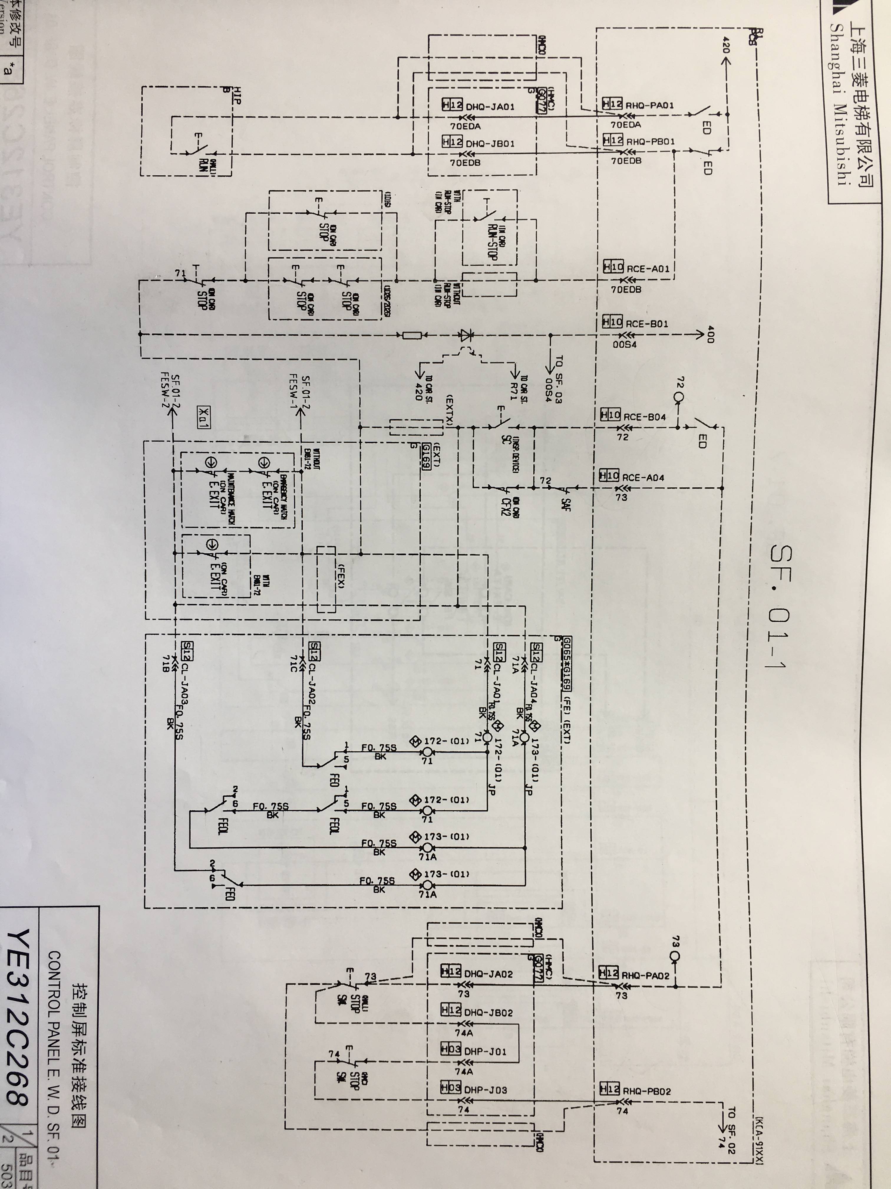 三菱elenessa电梯安全回路详解