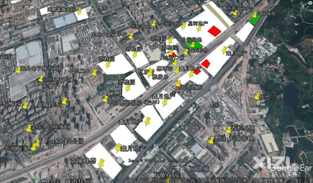 仲恺城市建设最新进展_仲恺各片区版块地图一览