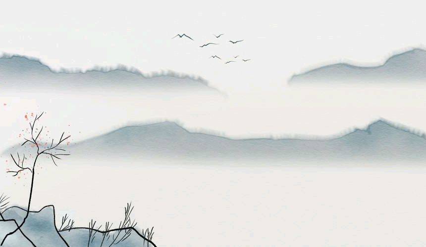 原创王维一首有名的山水诗,景色壮美,宛如一巨幅山水画!