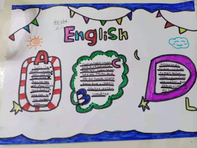 happy english happy life—惠济区南阳小学举行英语手抄报比赛