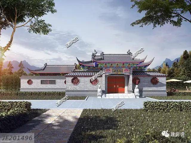 河南出了个大老板,在村里建了栋中式祠堂,隔壁村的人都绕路来看