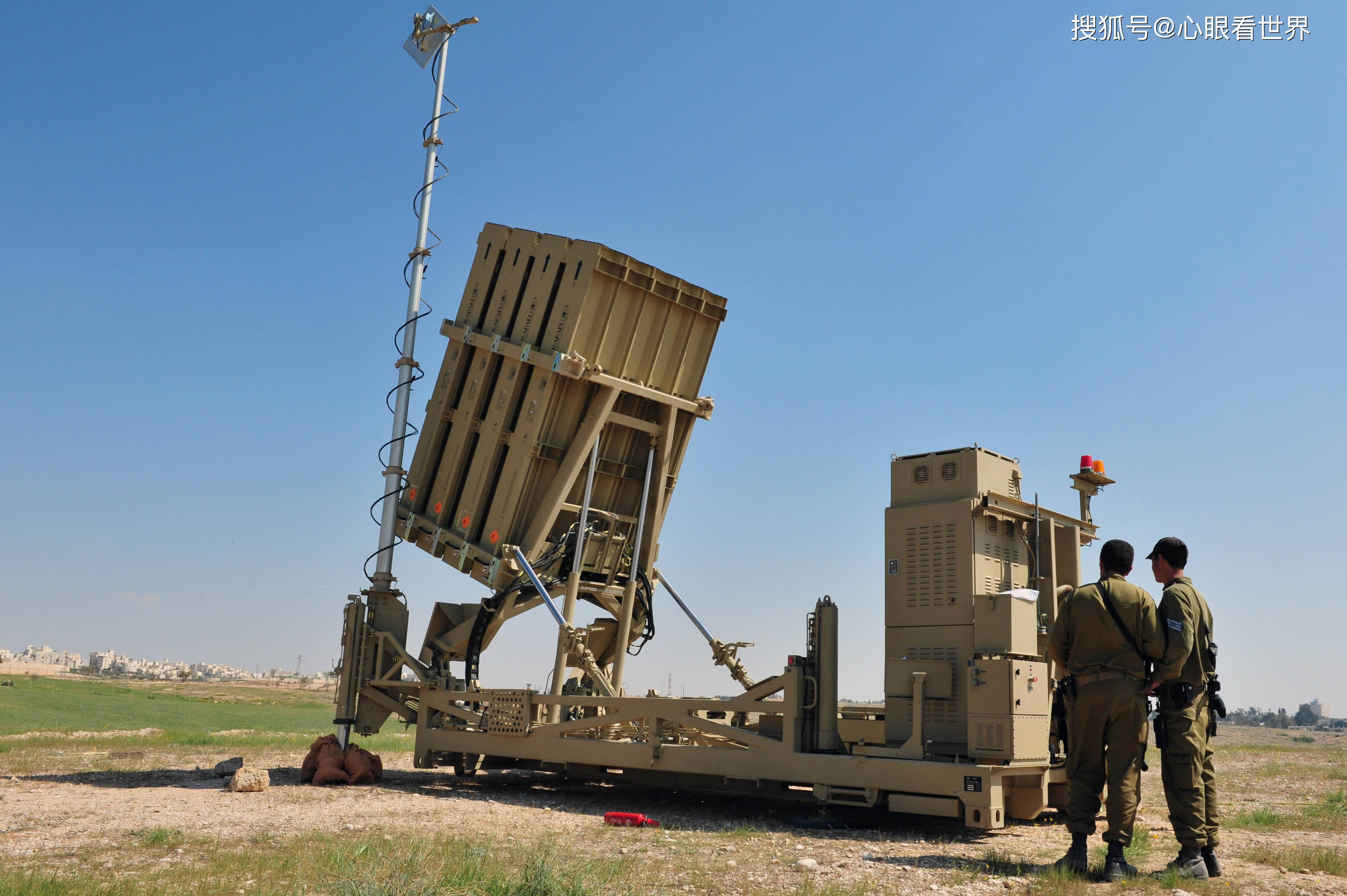 以色列铁穹防御系统,可自动探测来袭火箭弹并发射导弹