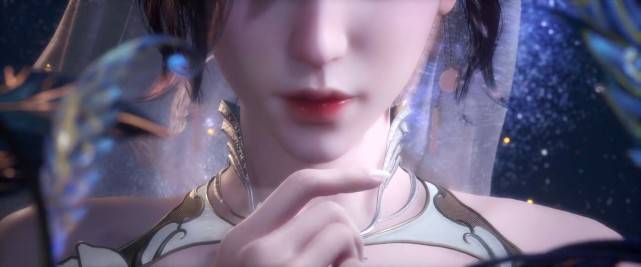 斗罗大陆口抿唇脂脚踩白莲耳戴粉环手提婚纱小舞太美了