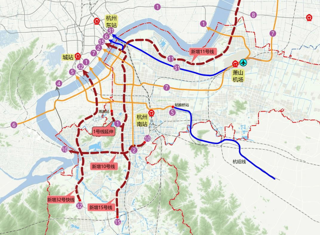 杭州地铁四期规划最新消息!2025年完工!