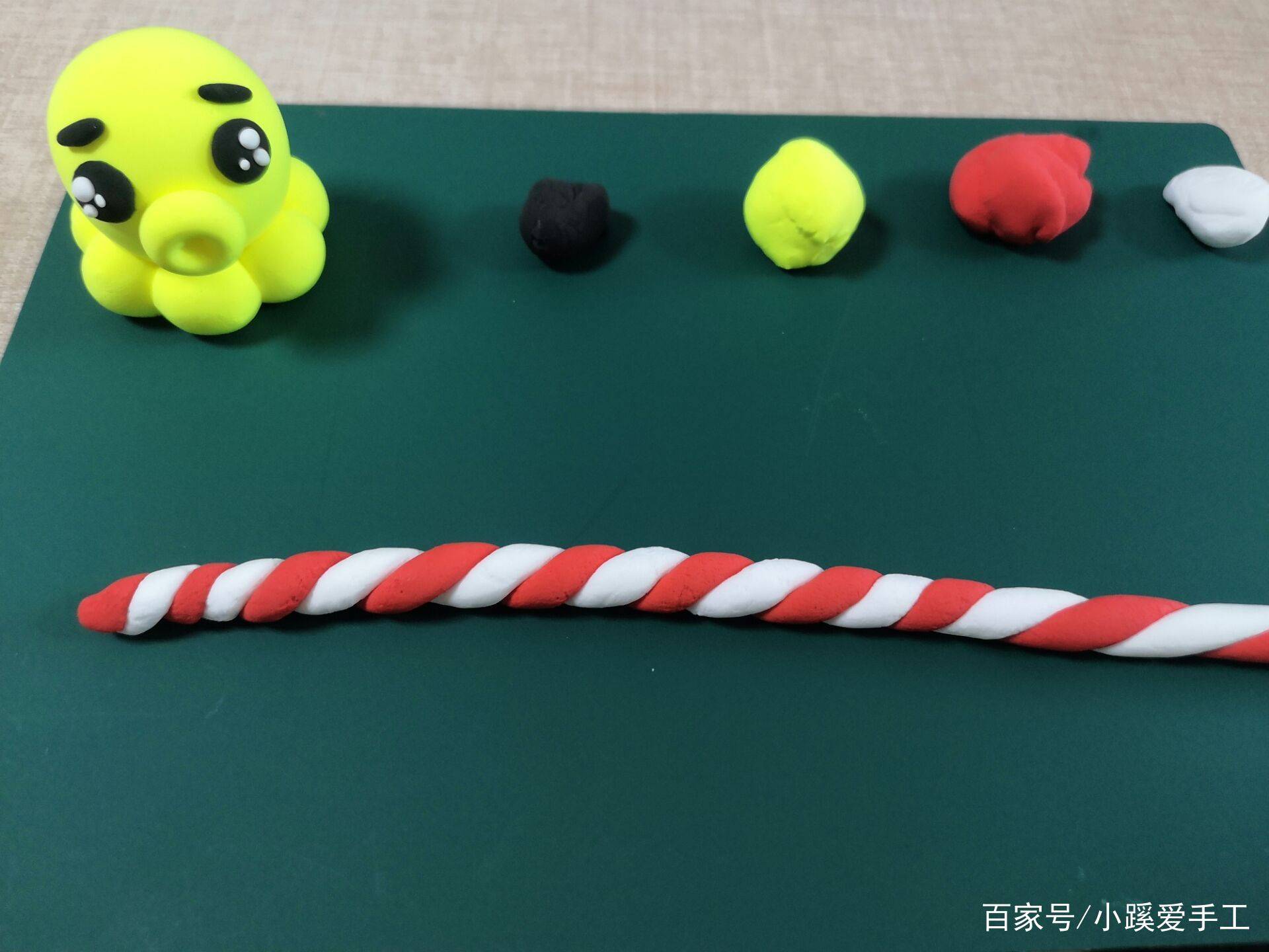 可可爱爱的小章鱼手工超轻黏土入门级别超简单