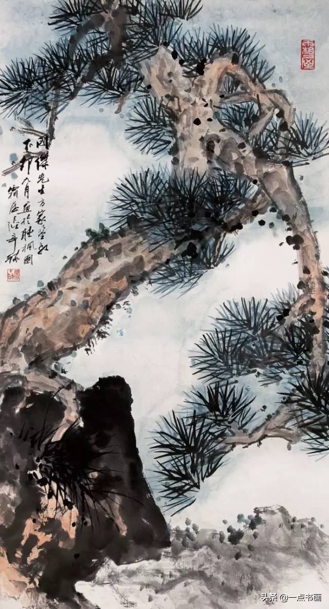 中国近现代名家国画松图,值得珍藏