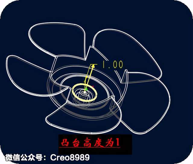 proecreo风扇叶片曲面造型图文教程下含3d模型领取