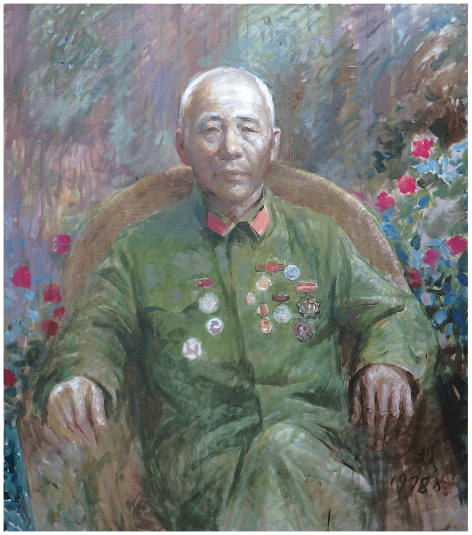 李醉 《老红军顾玉平》 油画 80cm×70cm