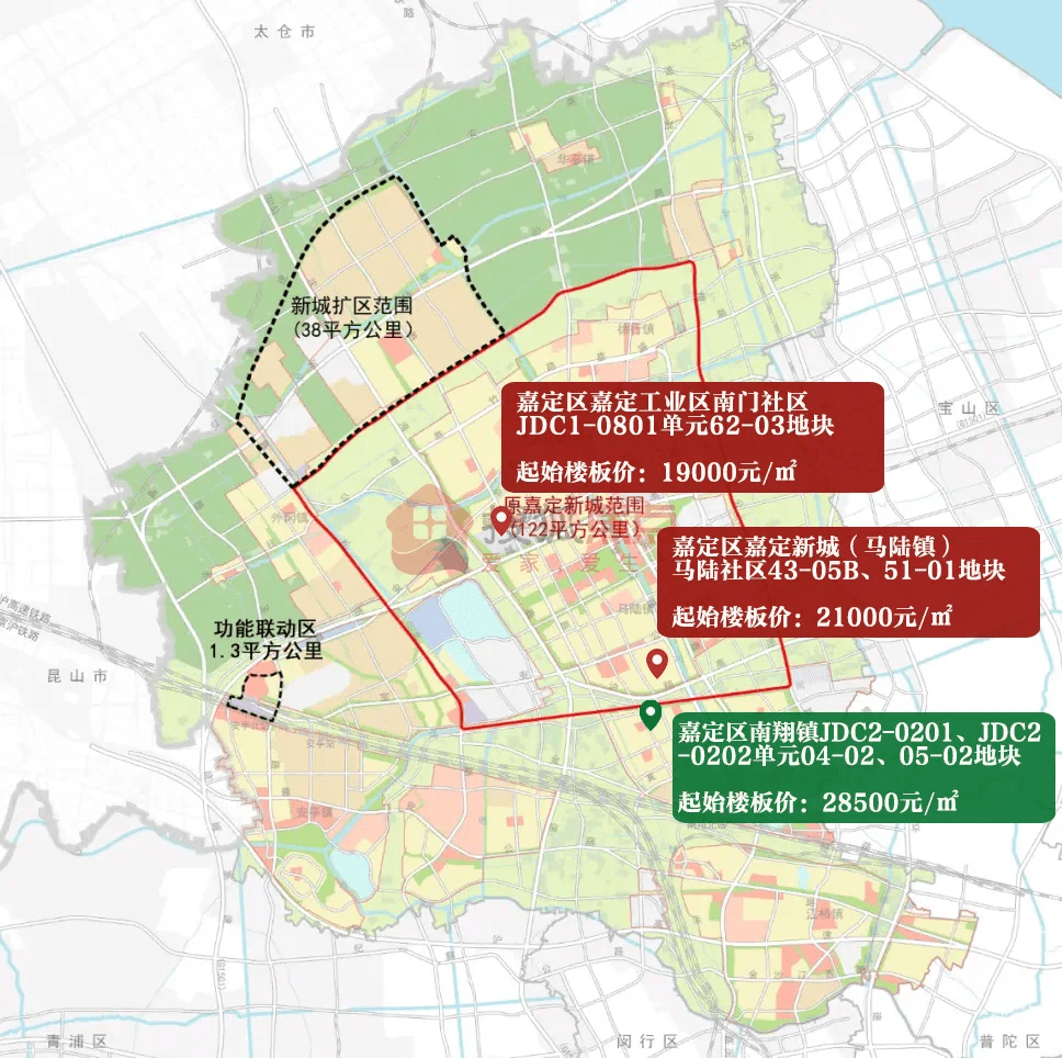 嘉定区嘉定新城(马陆镇)马陆社区43-05b,51-01地块