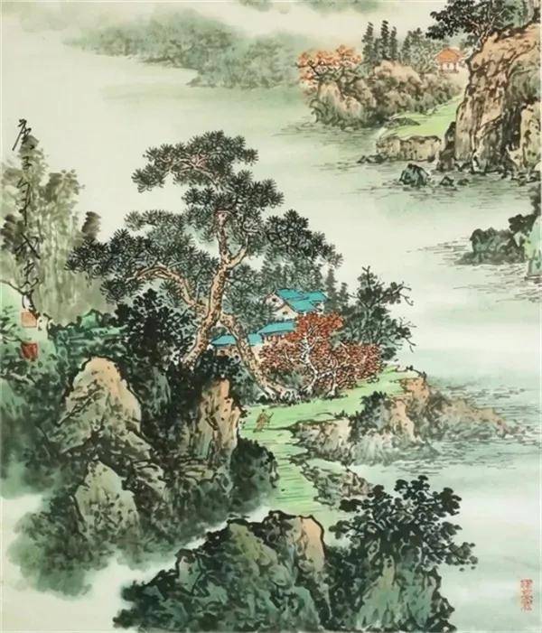 他以独特的审美观,重塑中国山水画新的画风和色调
