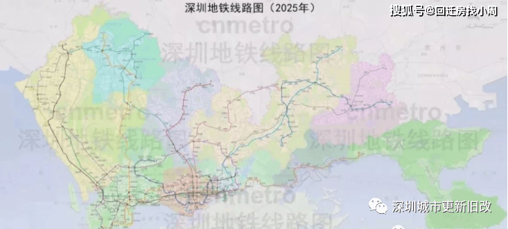 建议收藏深圳地铁线路图最详细133号线附高铁与城际线路图