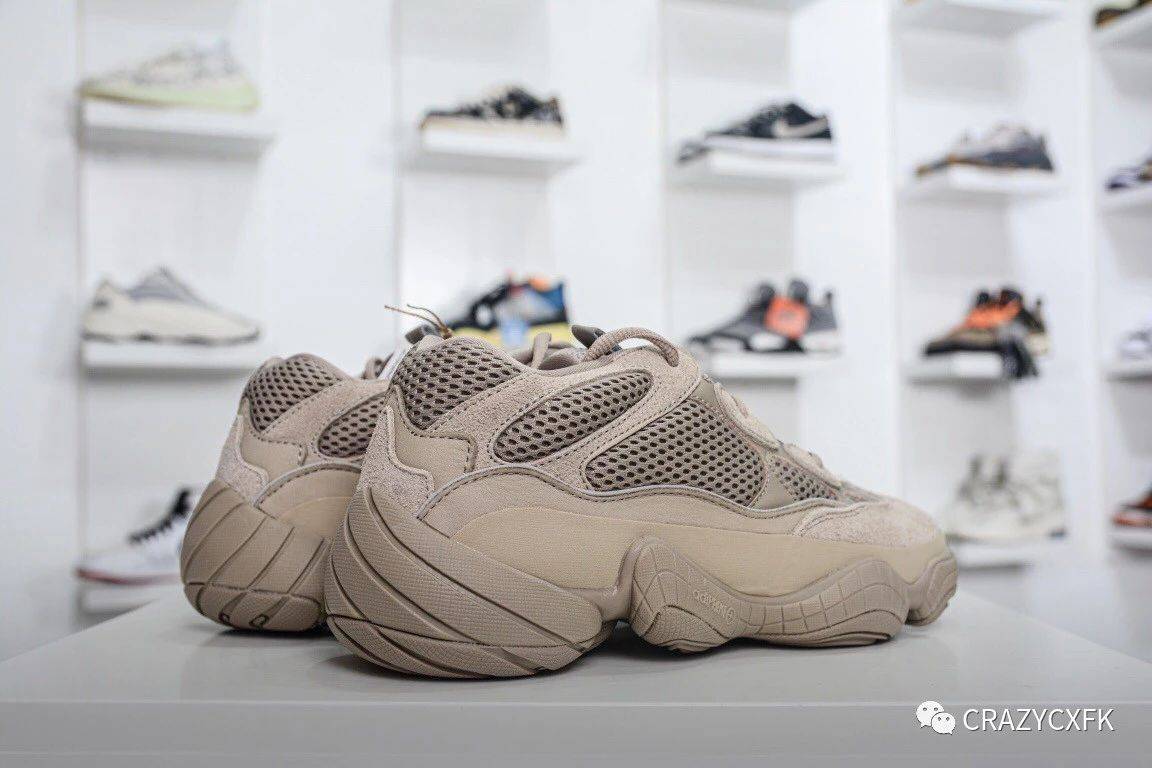 阿迪达斯椰子adidasyeezy500taupelight褐色老爹鞋