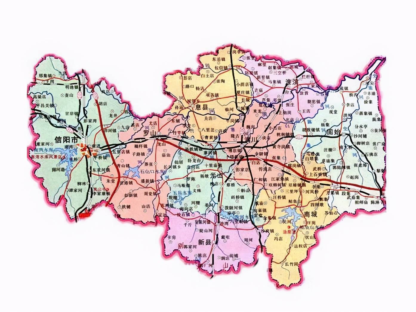 河南省的区划调整17个地级市之一信阳市为何有10个区县