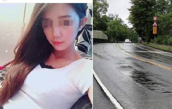 漂亮女骑士雨天车祸身亡!家属求画面 网友:这条路真的