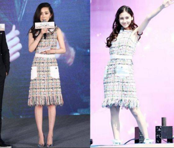 杨颖pk杨幂大型撞衫现场