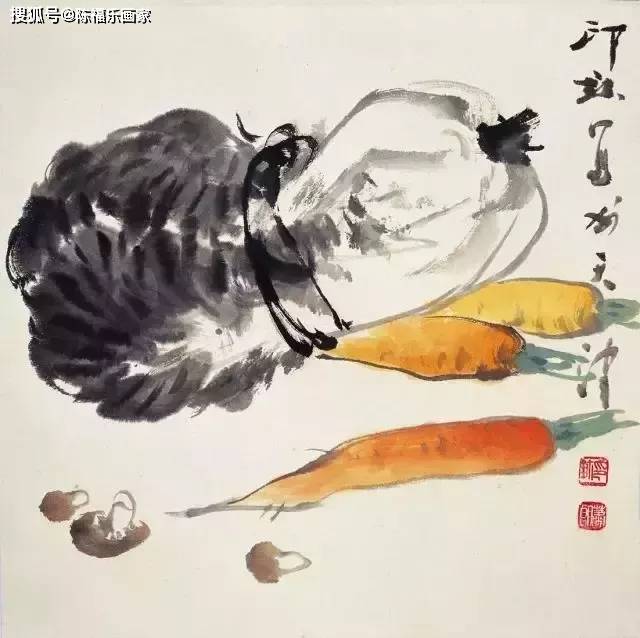 萧朗|写意禽鸟蔬果图(90幅)