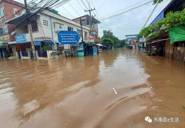 缅甸多地发生洪涝灾害,"水淹陈塘关"!