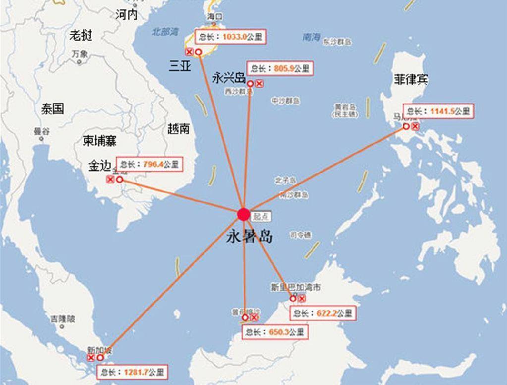 原创卫星视野下的永暑岛四周被海水包围却源源不断自产淡水