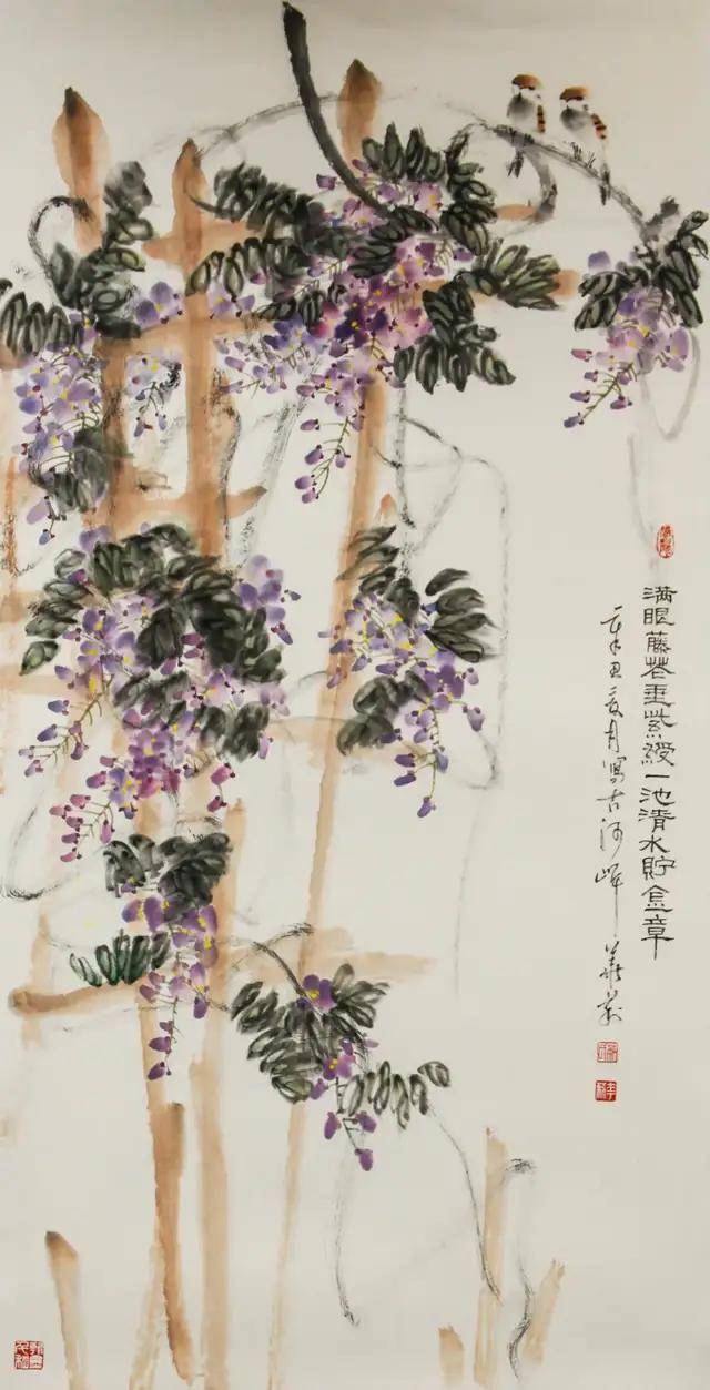 原创书画南北方百花盛开齐向阳一一无锡国画展